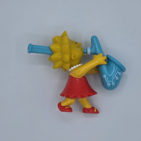 Vintage 1997 Subway The Simpsons Lisa Simpson Saxophone Whistle Toy - Picture 3 of 8